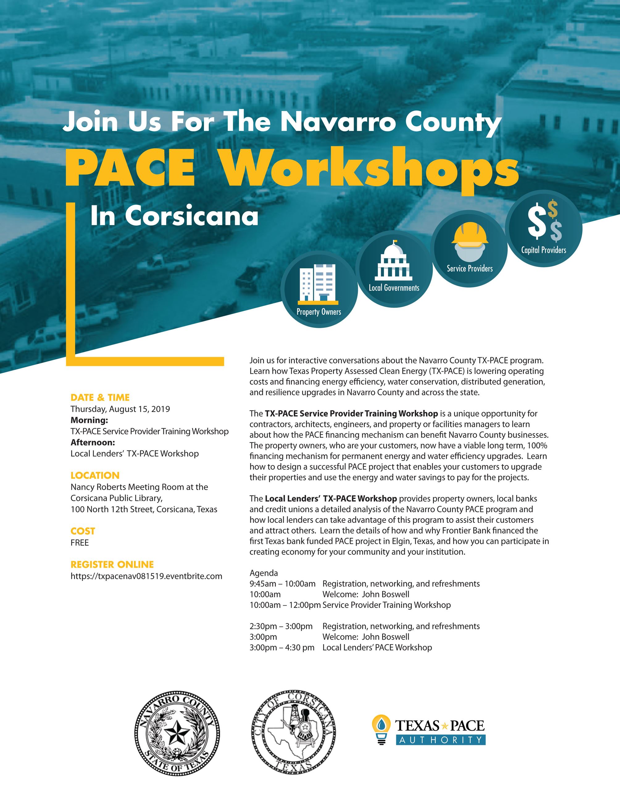 Pace Workshop Flyer 8-15-2019