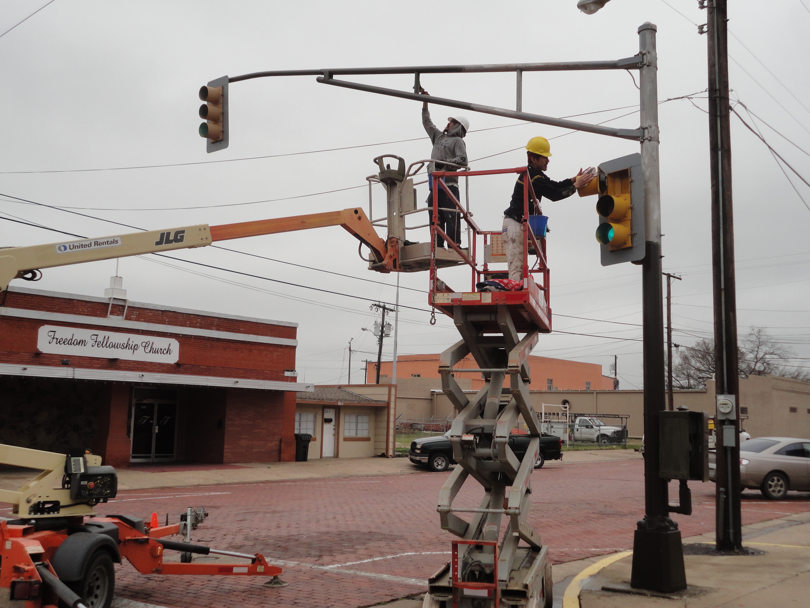 Downtown Traffic Signal Light Painting Project
